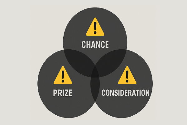 Three elements of illegal gambling