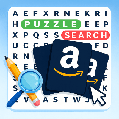 WordSearch - Animals - Amazon Gift Card - 30 Seconds